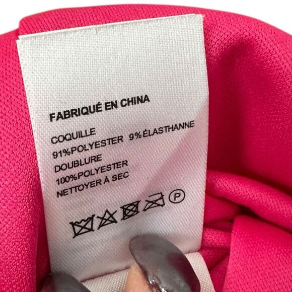 NWT Laundry by Shelli Segal HU05D09 - Ruffled Hem Long Fuschia Dress - Picture 9 of 15